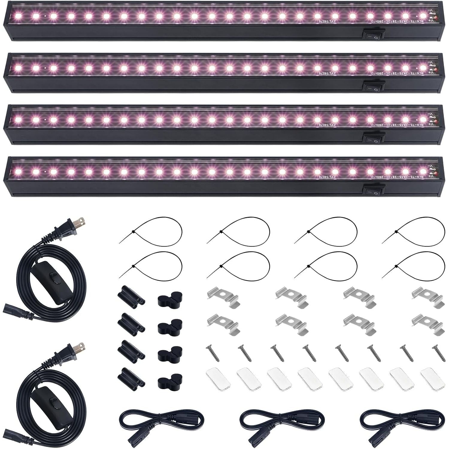 1ft Grow Lights for Indoor Plants Full Spectrum, LED Grow Lamp with Bl ...