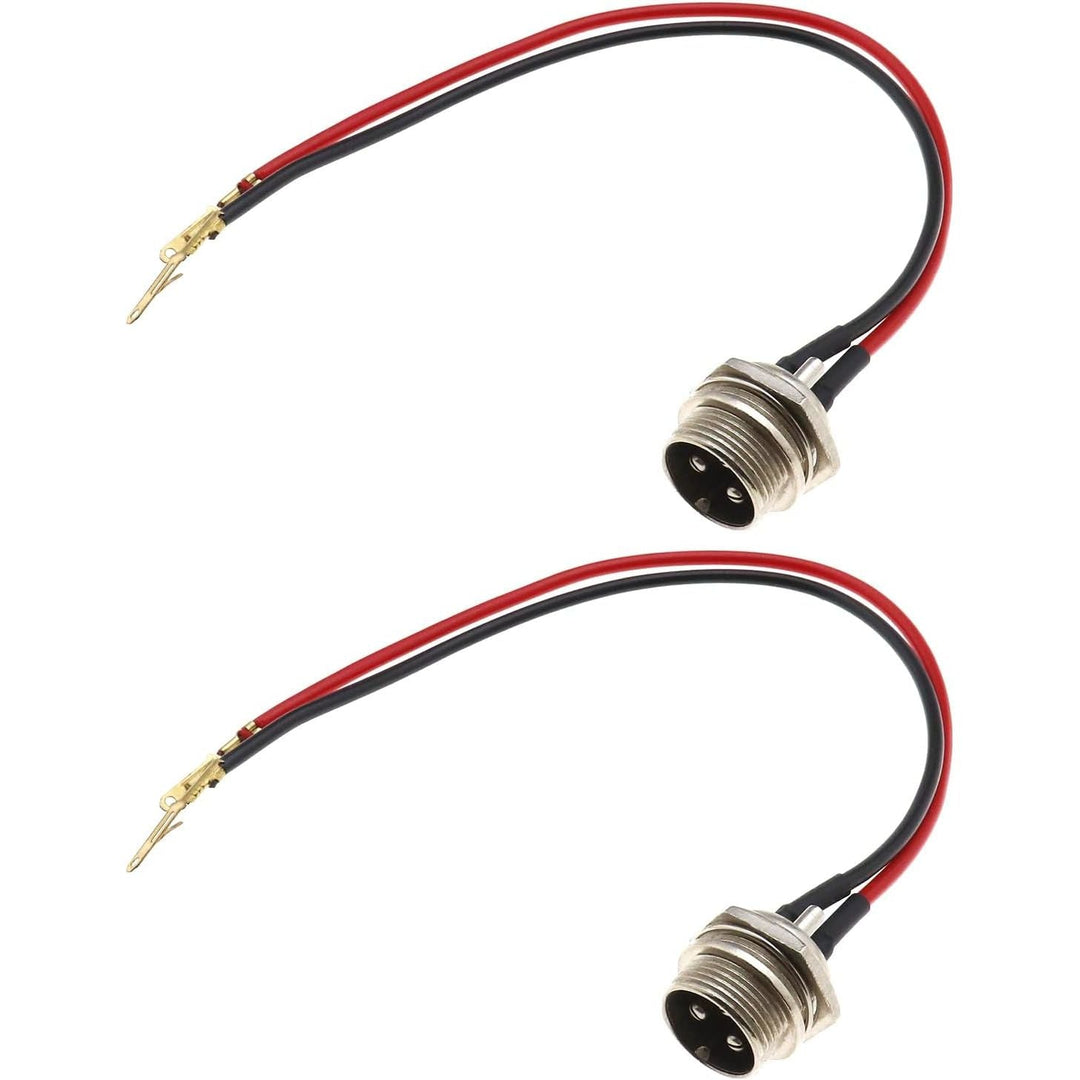 2 Black 3-Pin Electric Scooter Charging-Port Connectors - Just Closeouts Canada Inc.