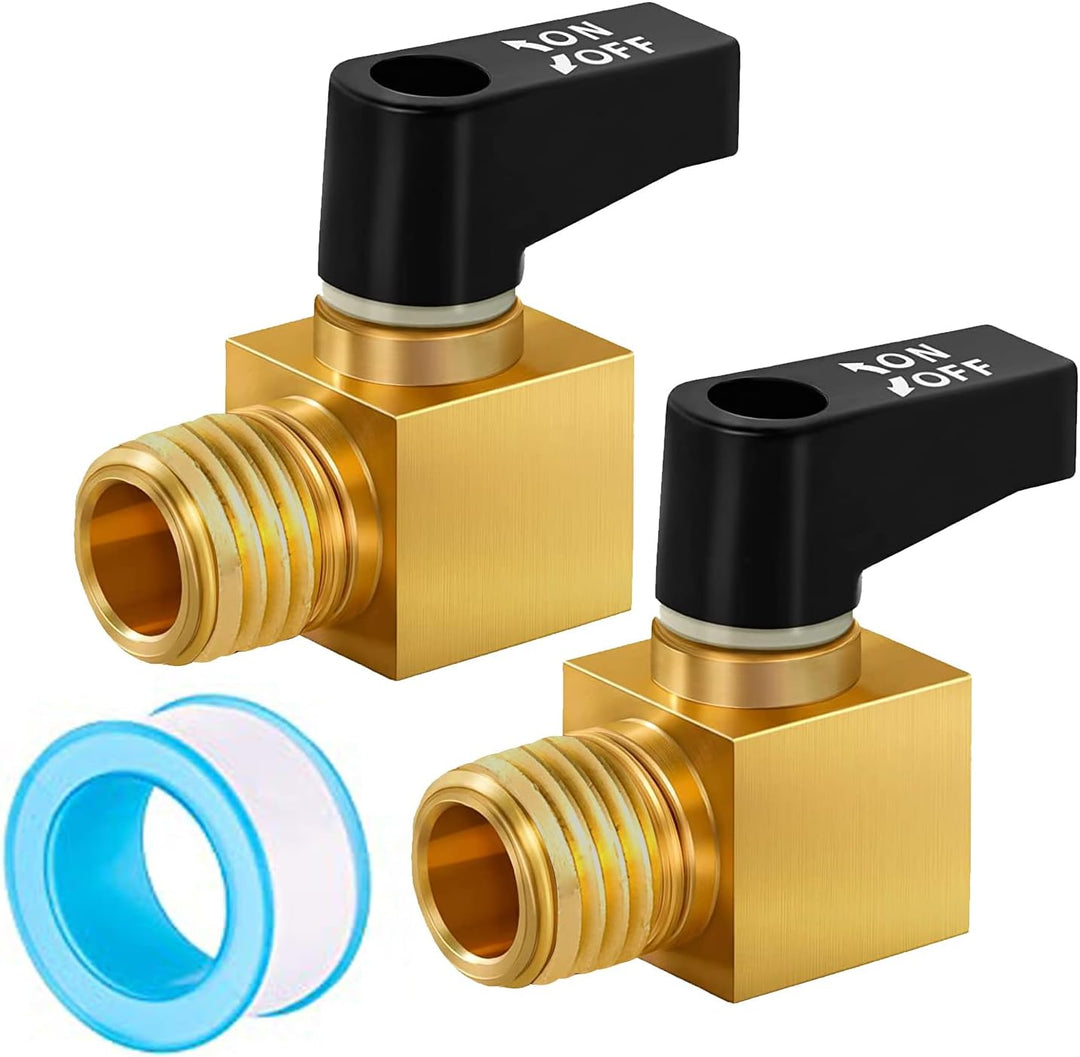 2 Brass 1/4-Inch NPT Air-Compressor Drain Ball Valves - Just Closeouts Canada Inc.