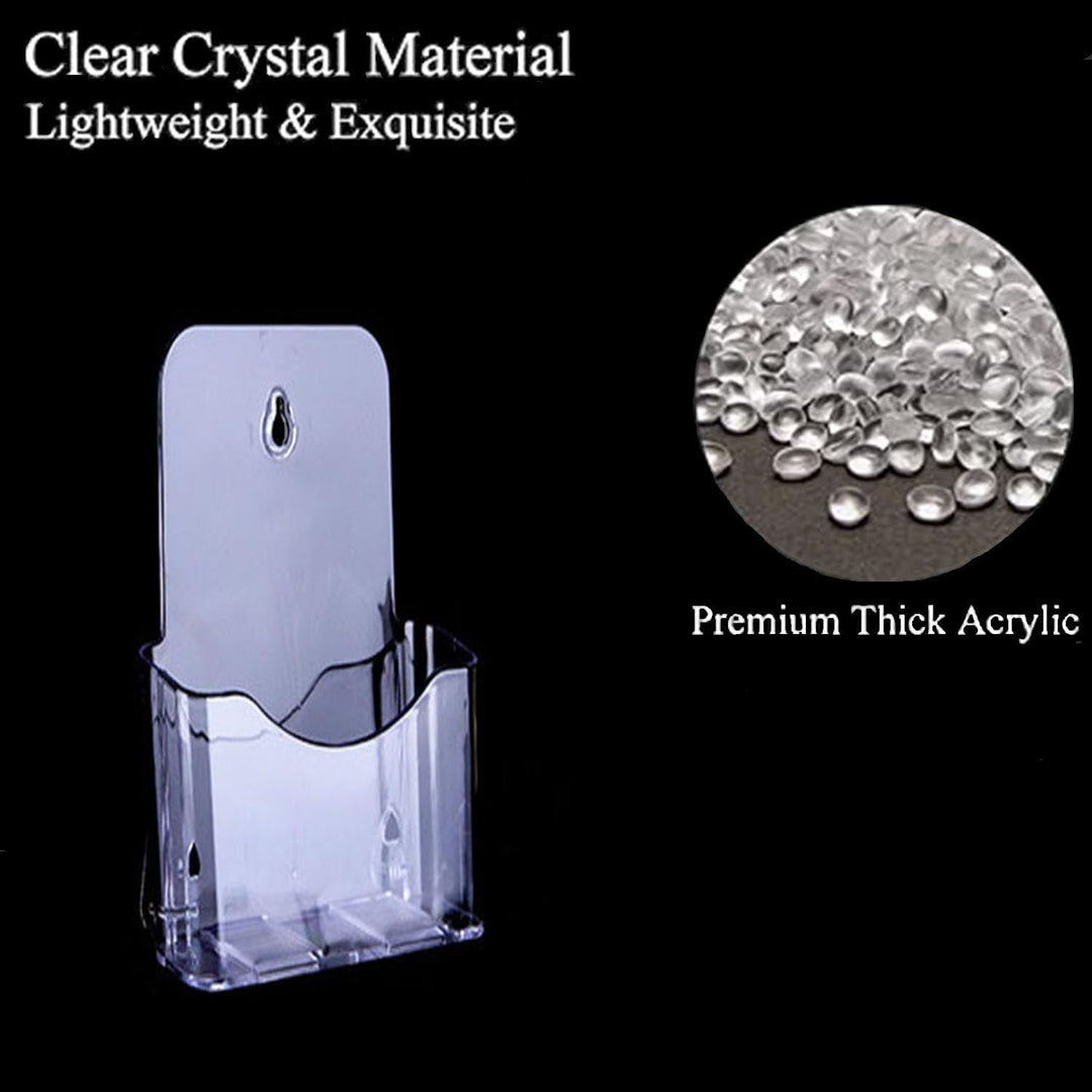 2 Clear Acrylic Brochure Holders for Countertop or Wall - Just Closeouts Canada Inc.