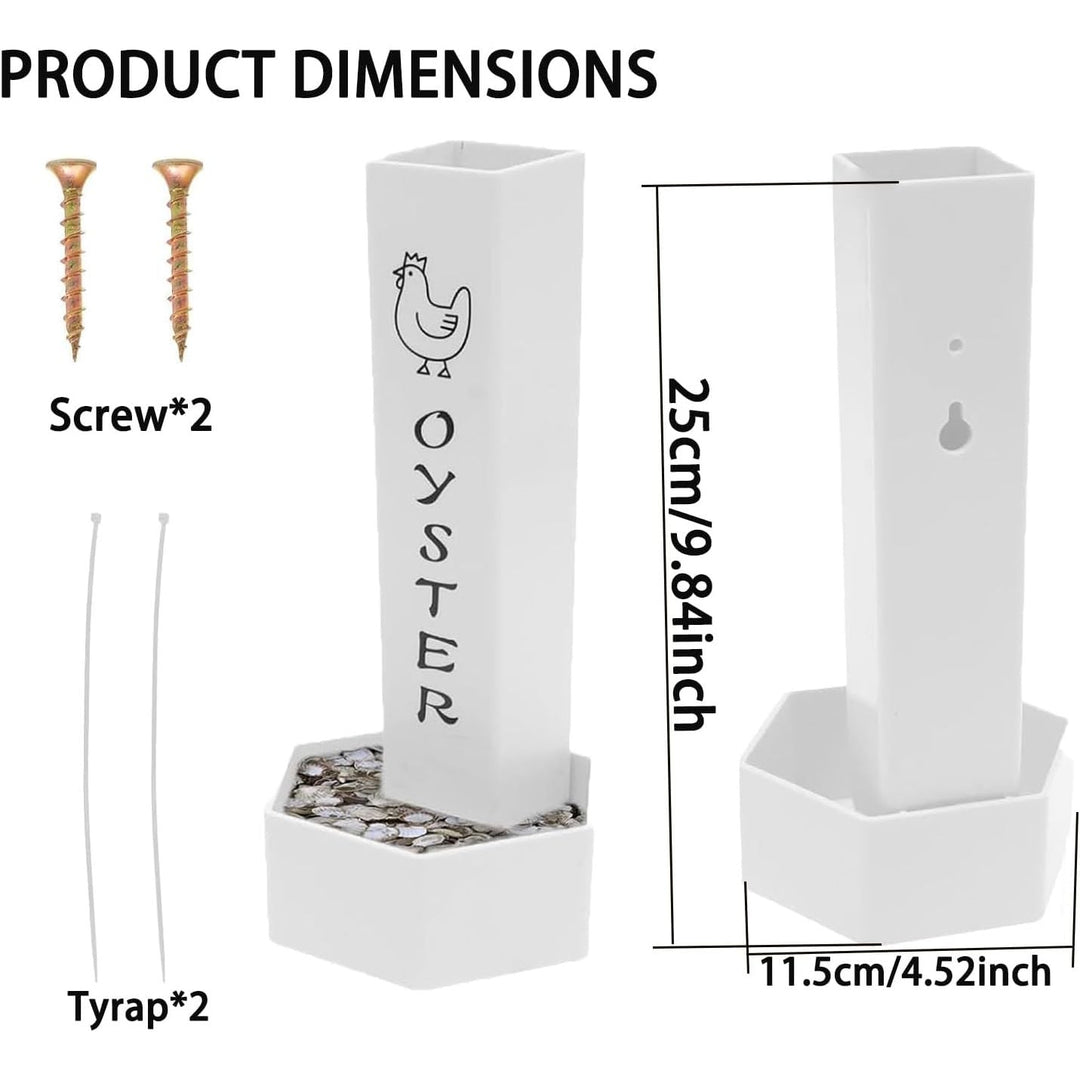 2 Hanging Poultry Grit and Oyster Shell Feeders with Lids - Just Closeouts Canada Inc.X004VR7ZYN