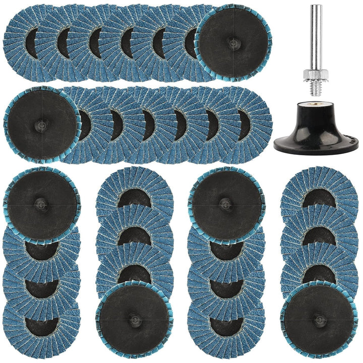 2-Inch 80-Grit Quick-Change Sanding Disc Set – 31 Pieces - Just Closeouts Canada Inc.