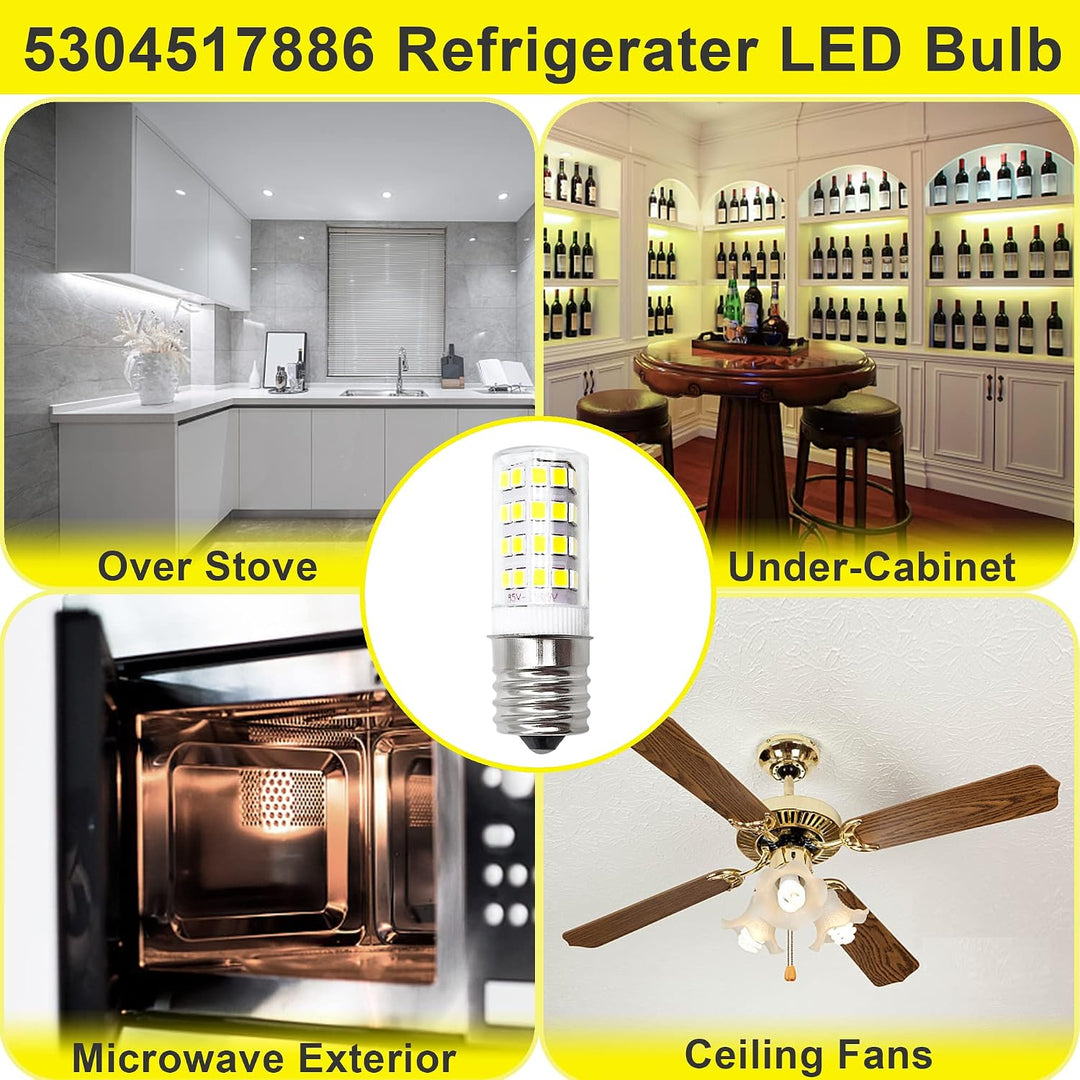 2-Pack 5304517886 E17 3.8W White LED Refrigerator & Freezer Bulbs - Just Closeouts Canada Inc.X003K4TYZ1