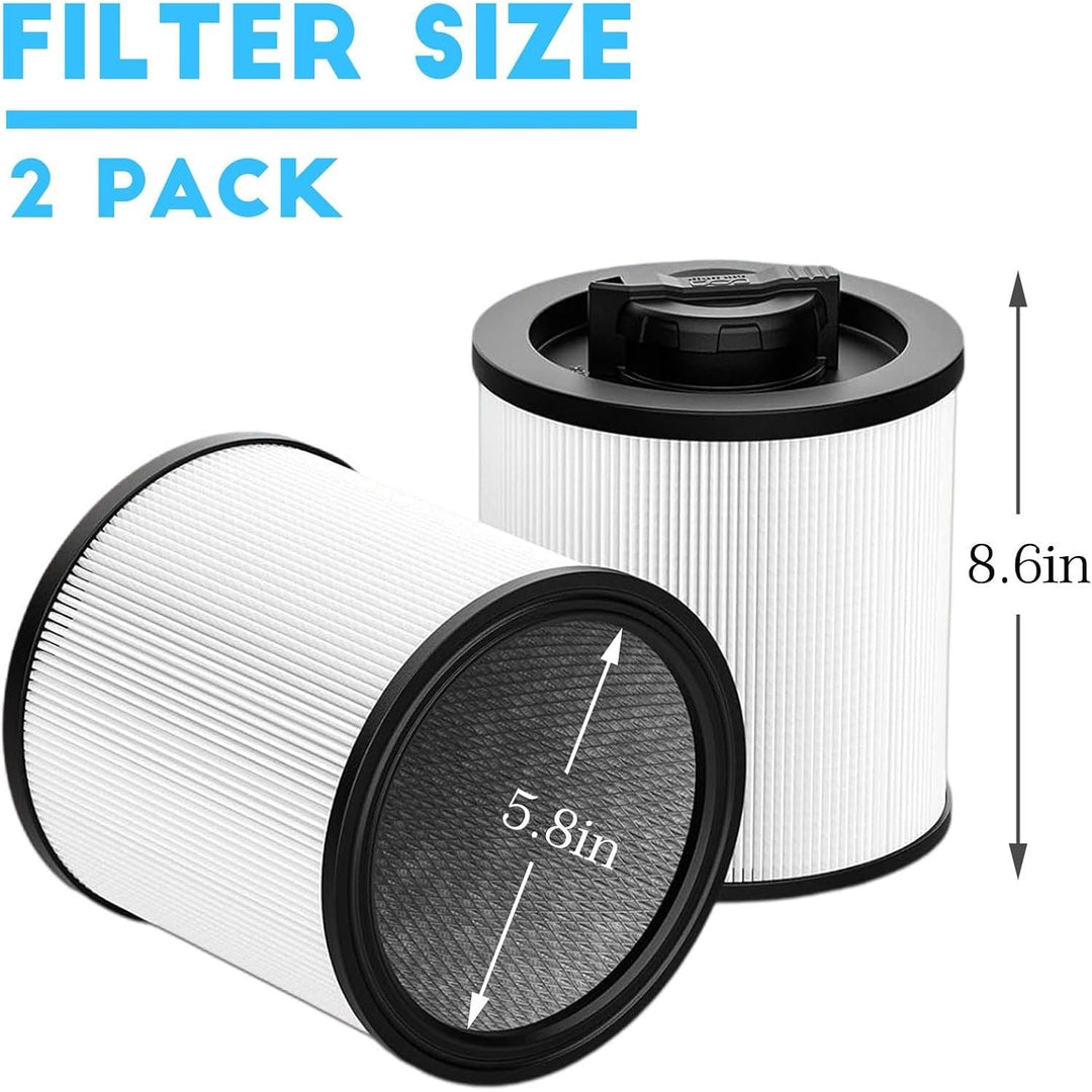 2-Pack DXVC6910-Compatible Wet/Dry Vacuum Cartridge Filters, 6–16 gal - Just Closeouts Canada Inc.X004BR9YDN