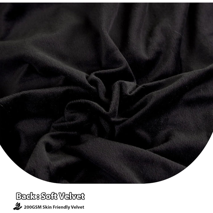 2 Pack Faux Fur Pillow Shams, Shaggy Plush Home Decorative Luxury Series Super Soft Furry Pillow Case with Zipper Closure for Home Sofa Couch Decoration,Standard Queen(Black,20"x26") - Just Closeouts Canada Inc.