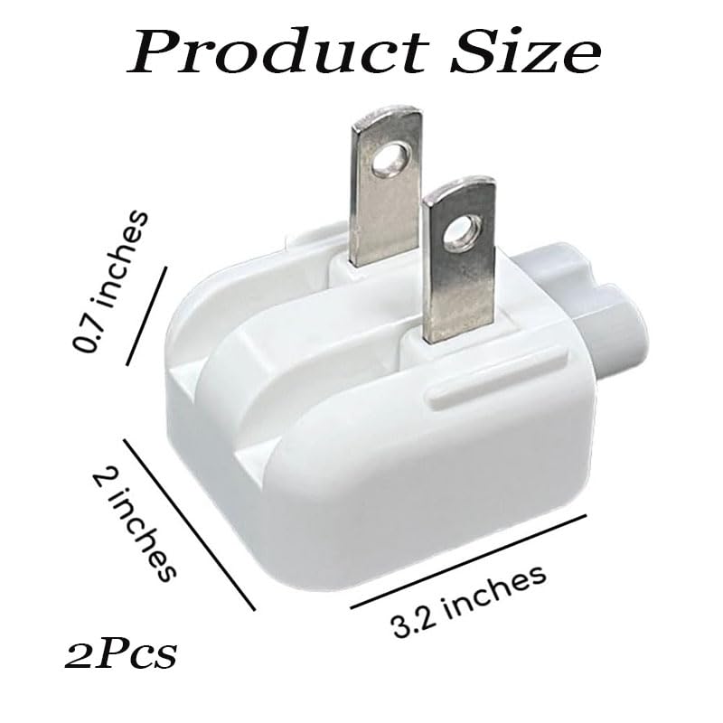 2-Pack Foldable US AC Adapter Plug Heads - Just Closeouts Canada Inc.X004PZE0UX