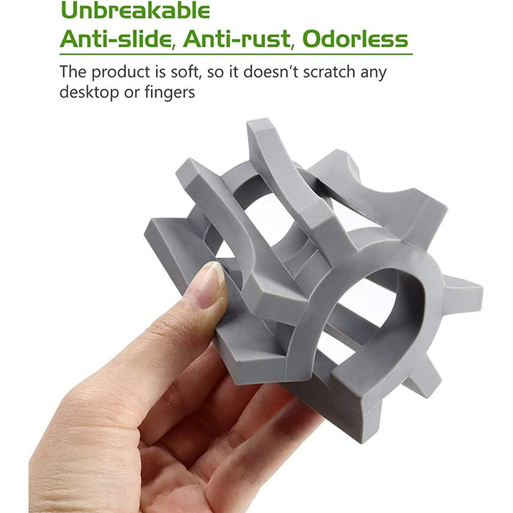 2 - Pack Silicone Soap Dish,Self draining Soap Holder,Easy Cleaning, Keeps Soap Dry - Use in Shower, Bathroom Sink, Kitchen (Grey) - Just Closeouts Canada Inc.