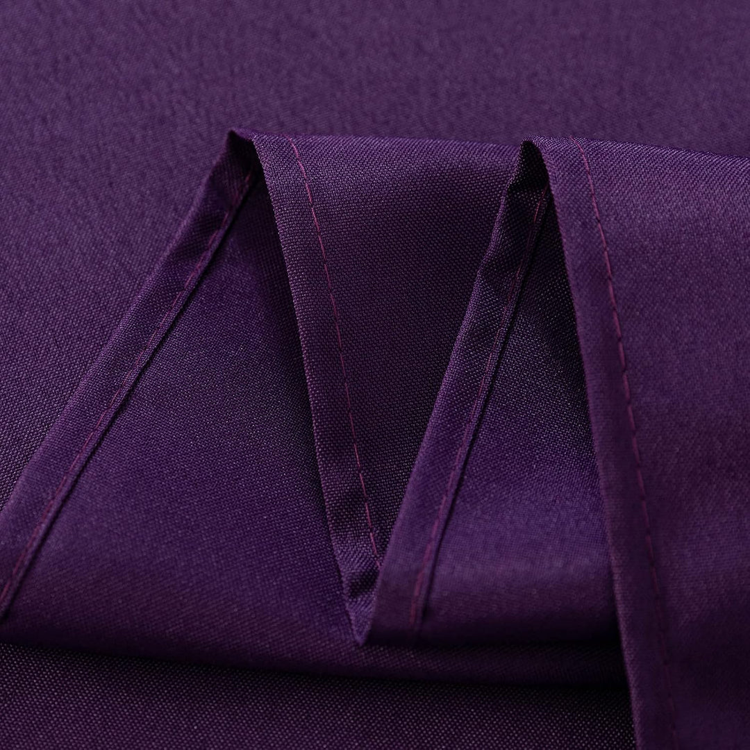 2 Pack Table Cloths Rectangular Table Cloth Machine Washable Polyester Table Cover for Dining Buffet Parties Picnic Events Weddings, 60x102 Inch, Purple - Just Closeouts Canada Inc.