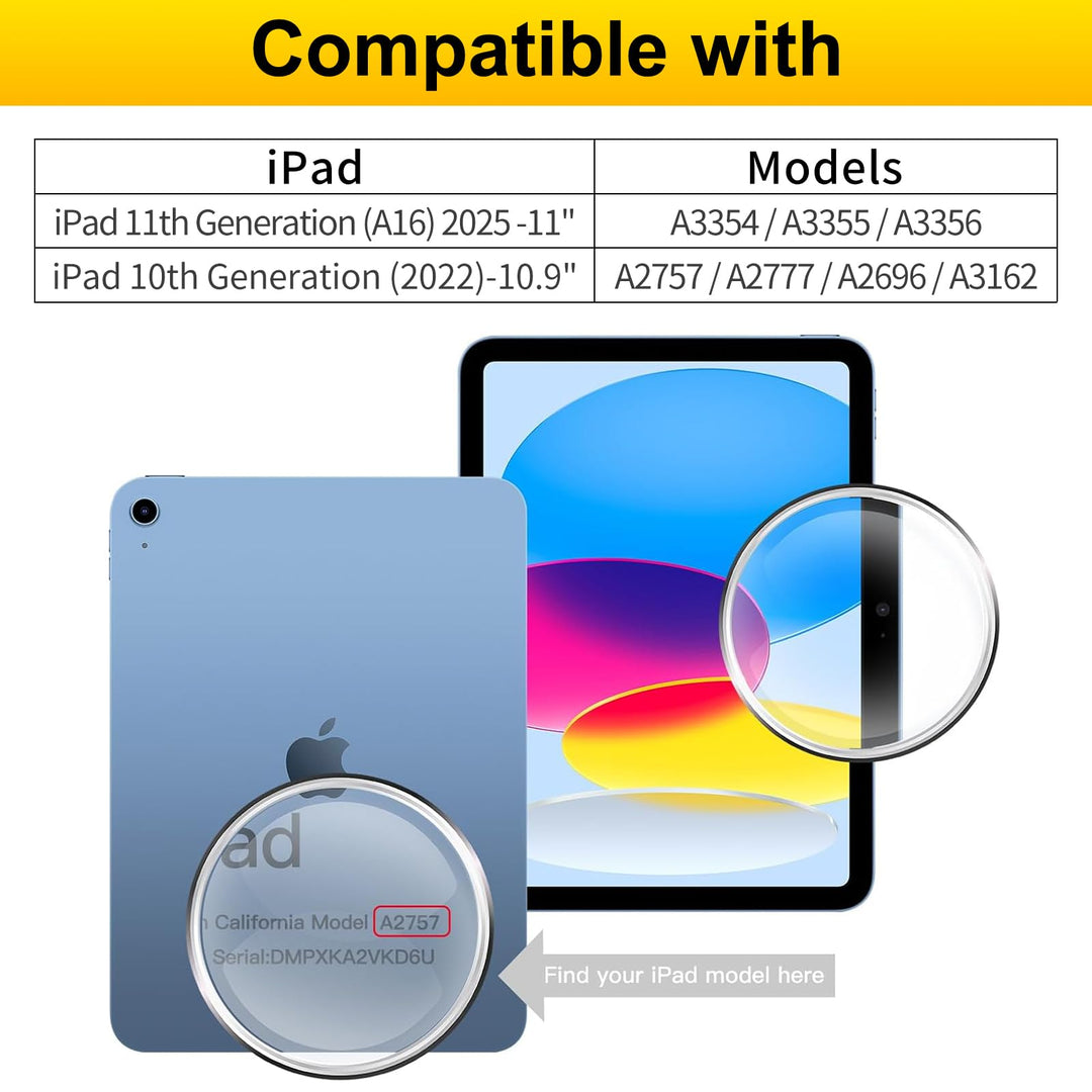 2-Pack Tempered Glass Screen Protectors for iPad 11th & 10th Generation - Just Closeouts Canada Inc.X003IJ850X