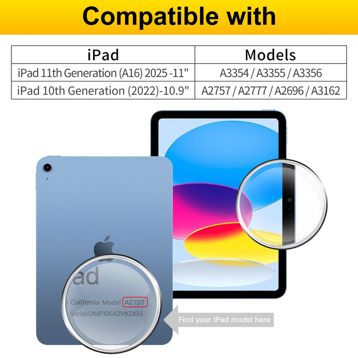 2-Pack Tempered Glass Screen Protectors for iPad 11th & 10th Generation - Just Closeouts Canada Inc.X003IJ850X