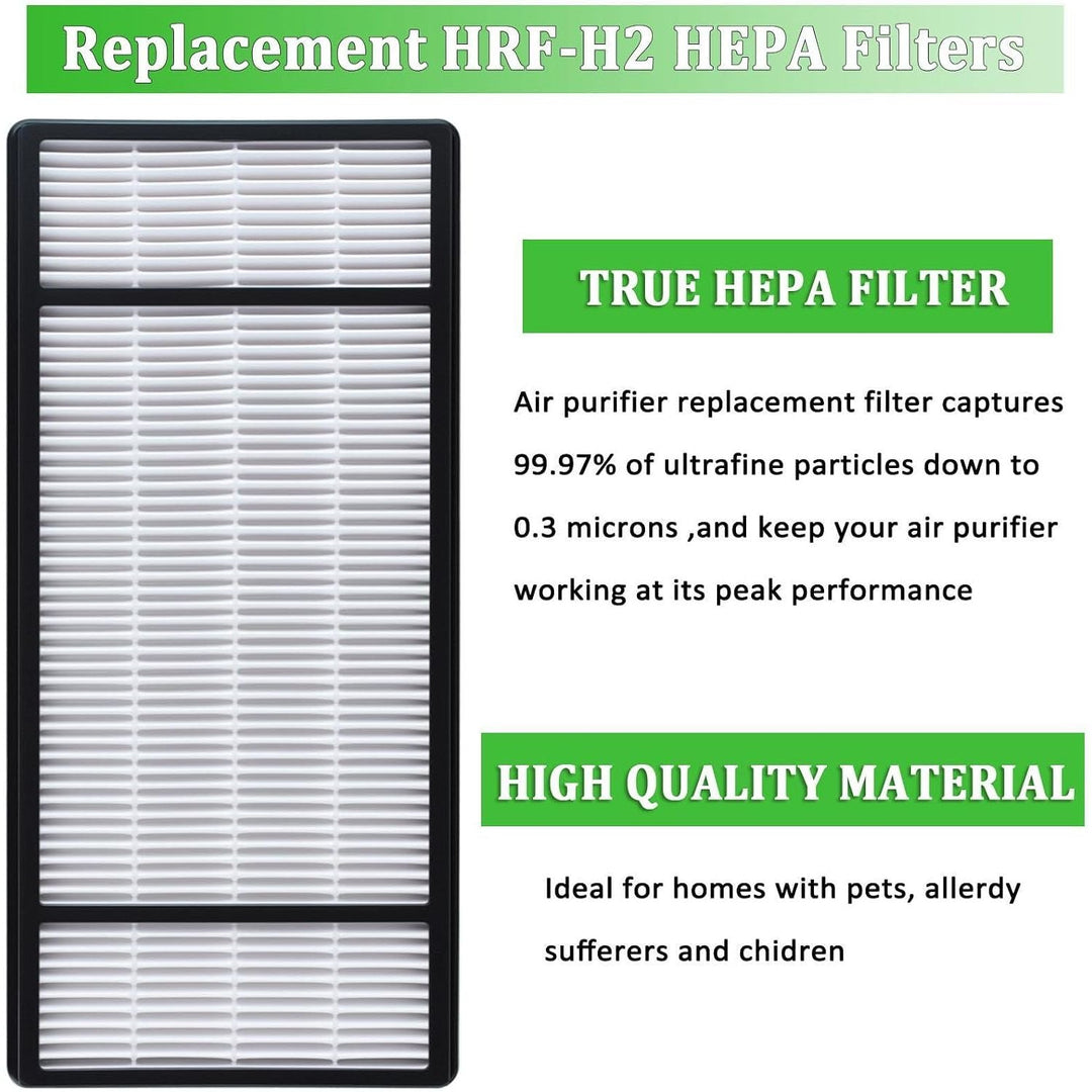 2 Pack True HEPA Replacement Filter H Compatible with Honeywell Filter HRF-H1 HRF-H2, Compatible with Honeywell Air Purifiers HPA050, HPA060, HPA150, HPA160, HHT055, HHT155 Series - Just Closeouts Canada Inc.