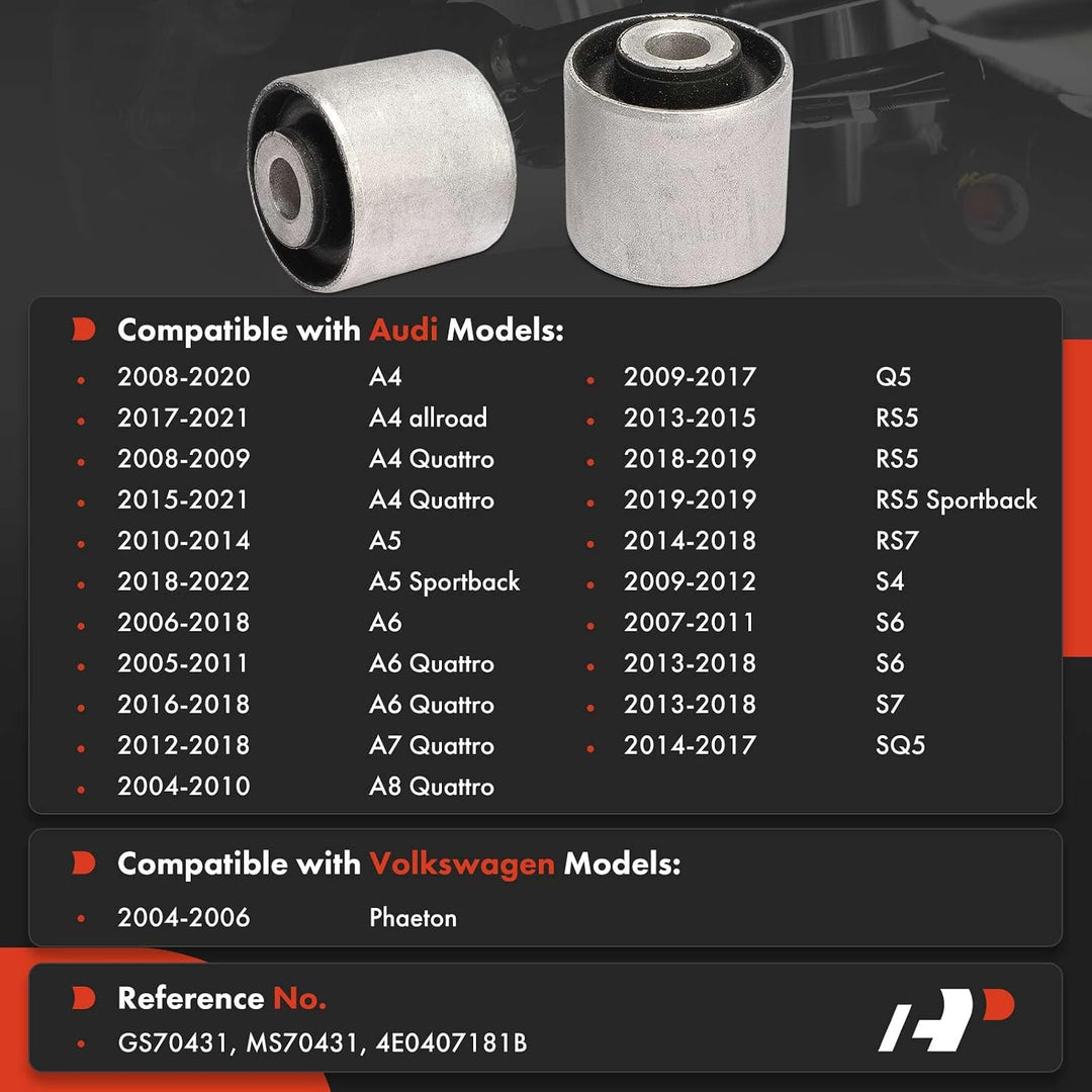 2-Piece Front Lower Outer Control Arm Bushings for Audi & Volkswagen - Just Closeouts Canada Inc.