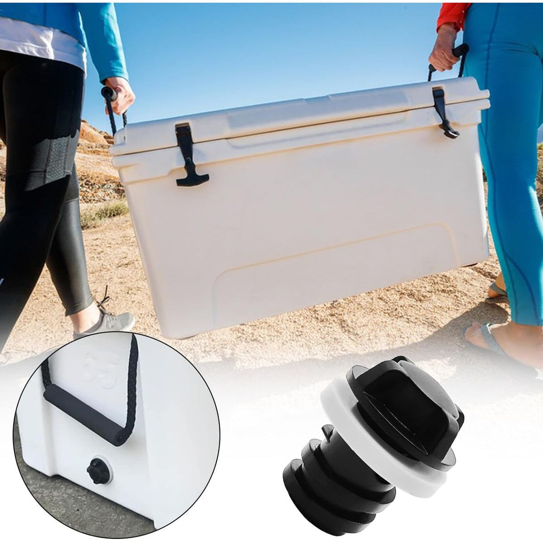 2-Piece Replacement Cooler Drain Plug Set with Tether Straps - Just Closeouts Canada Inc.