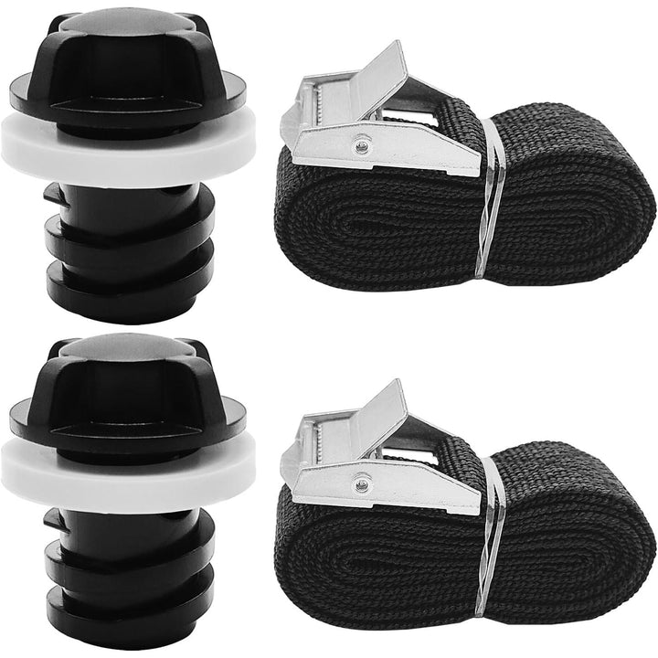 2-Piece Replacement Cooler Drain Plug Set with Tether Straps - Just Closeouts Canada Inc.