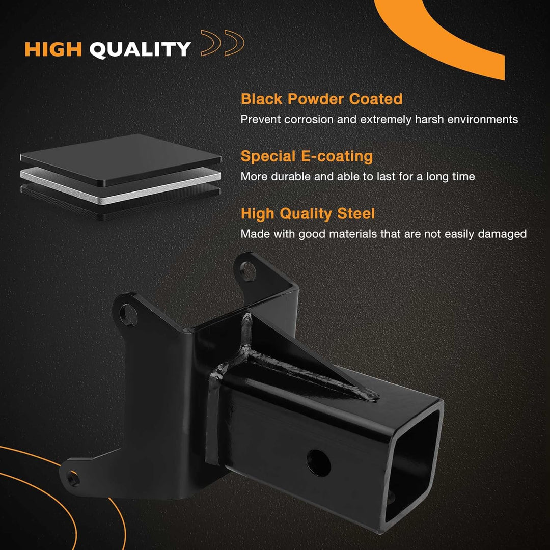 2" Rear Hitch Receiver 100945 Compatible with 2012 - 2023 Can - Am Renegade Outlander 1000 450 500 570 650 800 850 - Just Closeouts Canada Inc.