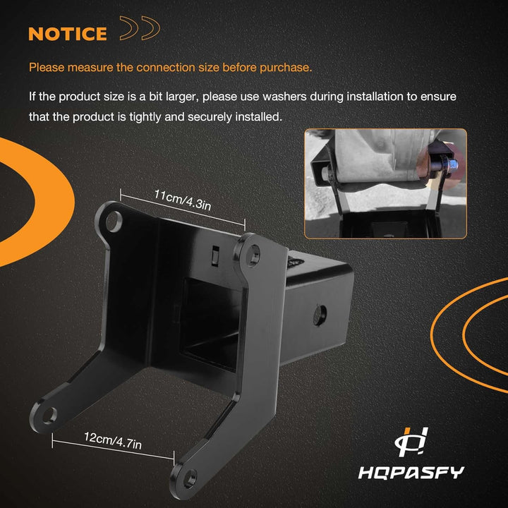2" Rear Hitch Receiver 100945 Compatible with 2012 - 2023 Can - Am Renegade Outlander 1000 450 500 570 650 800 850 - Just Closeouts Canada Inc.