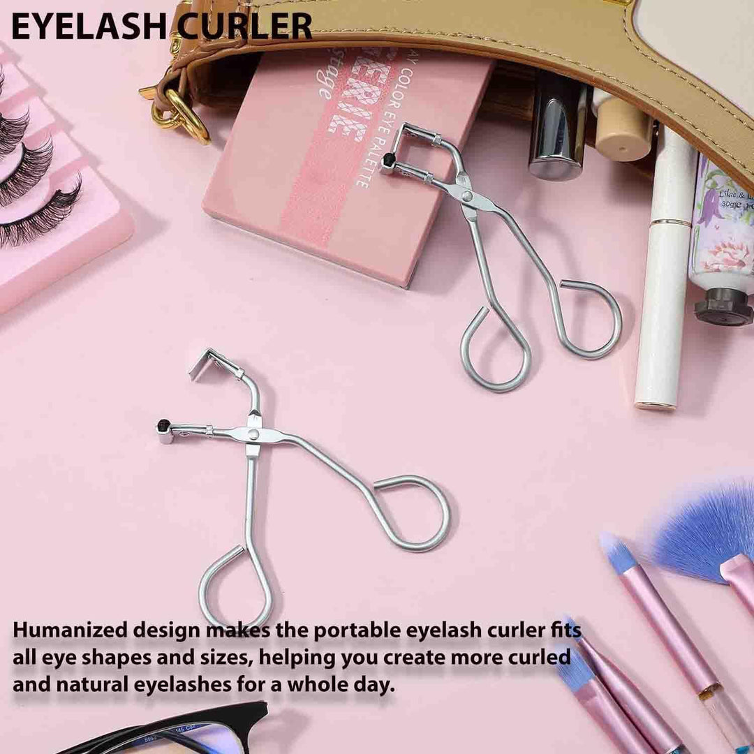 2 Silver Stainless Steel Mini Eyelash Curlers - Just Closeouts Canada Inc.X004LZ4JK3