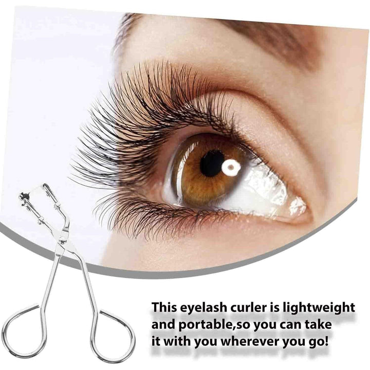 2 Silver Stainless Steel Mini Eyelash Curlers - Just Closeouts Canada Inc.X004LZ4JK3