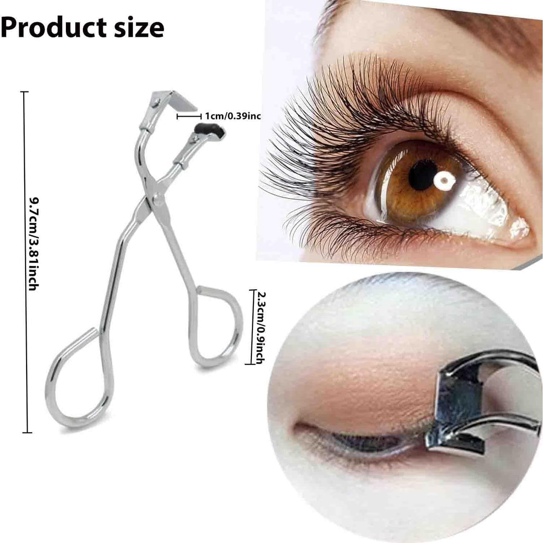 2 Silver Stainless Steel Mini Eyelash Curlers - Just Closeouts Canada Inc.X004LZ4JK3