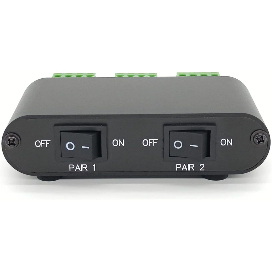 2 - Way Audio Stereo Speaker selector Switcher Box, Combiner Multi Zone A B Speaker Switch Distribution Controller Box - P21 - Just Closeouts Canada Inc.