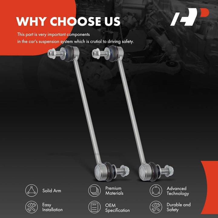 2 x Front Sway Bar Links Stabilizer Bar Links, Compatible with Cadillac SRX 2010 2011 2012 2013 2014 2015 2016 - Just Closeouts Canada Inc.