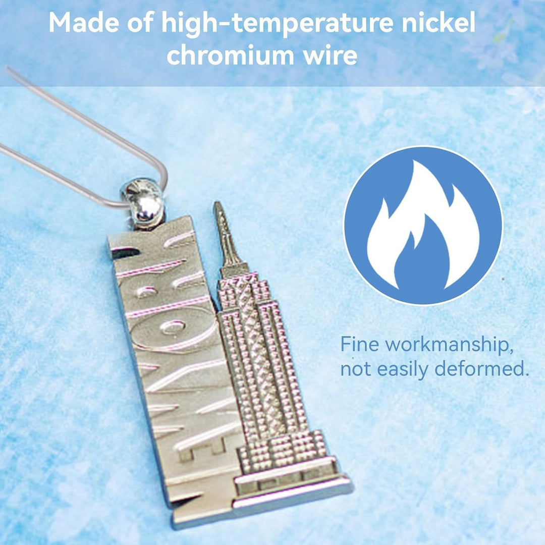 200 nichrome U-shaped craft hooks, view 5