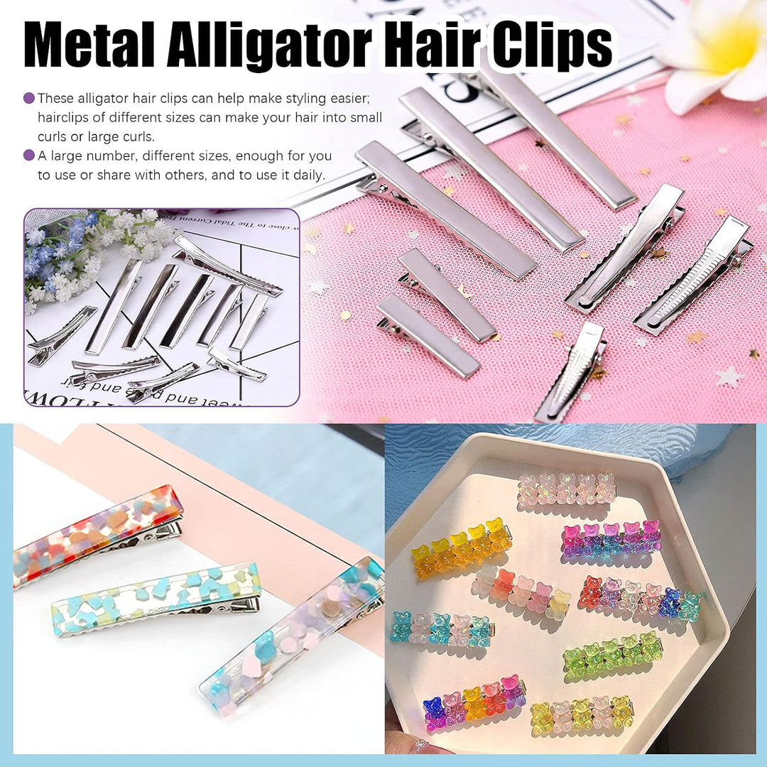 200-Piece 2.6-Inch Silver Metal Alligator Hair Clips - Just Closeouts Canada Inc.X002VW2F1N