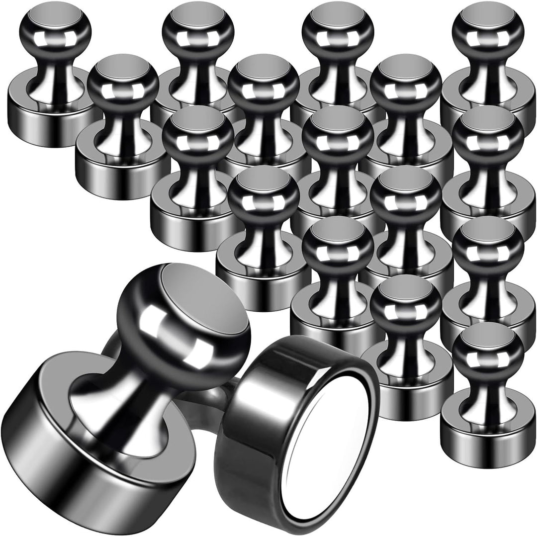 20Pack Strong Magnets for Refrigerator Neodymium Fridge Magnets Adult Magnets for Dry Erase Board Lockers Whiteboard Kitchen Home Office Classroom Black - Just Closeouts Canada Inc.X0035TA5OF