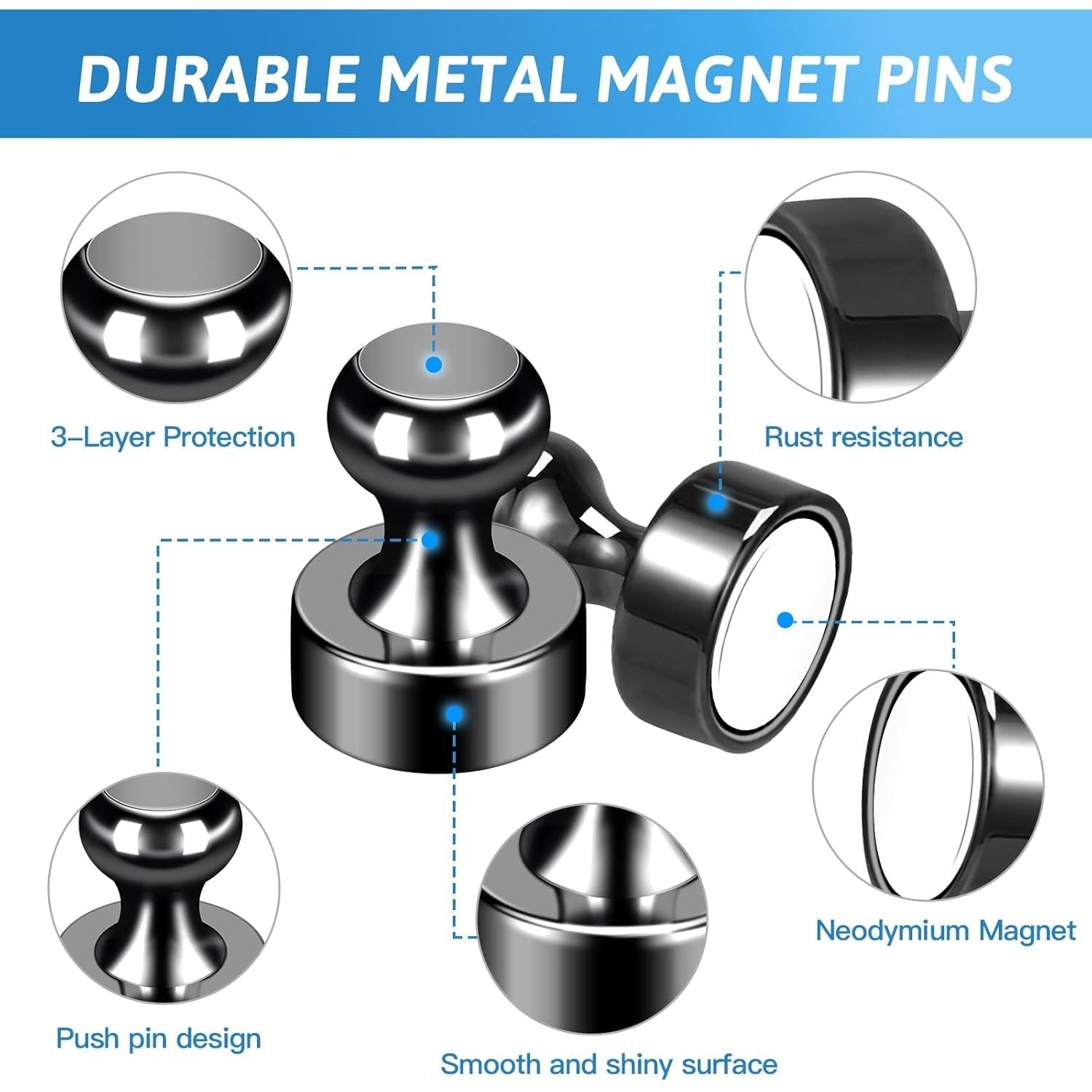 Strong Magnets For String 20Pack Strong Magnets for Refrigerator Neodymium Fridge Magnets Adult ...