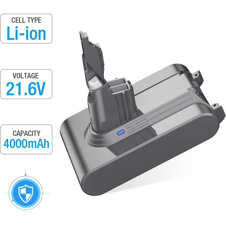 21.6V 4.0Ah Replacement for V7 Battery Compatible with Dyson SV11 V7 Motorhead V7 Animal V7 Trigger V7 HEPA V7 Car+Boat V7 Absolute Handheld Vacuum Cleaners - Just Closeouts Canada Inc.X004Q3CBCN