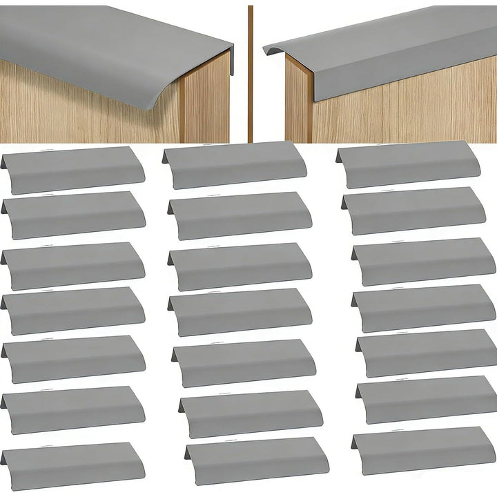 22 Gray 120 mm Concealed Cabinet Finger-Edge Pulls - Just Closeouts Canada Inc.