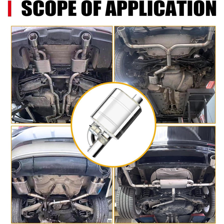 2.5 Inch Valvetronic Exhaust Cutout with Muffler Cat Back Exhaust System Valve Kit (2pcs) - Just Closeouts Canada Inc.