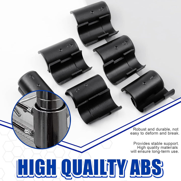 25 Pairs 50 Pack Wire Shelf Clips Wire Shelving Shelf Lock Clips for 3/4" Post - Adjustable Shelving Sleeves Replacement Clips for Wire Shelving System, Fits with Thunder Group, Alera, Metro - Just Closeouts Canada Inc.X003CB9HDV