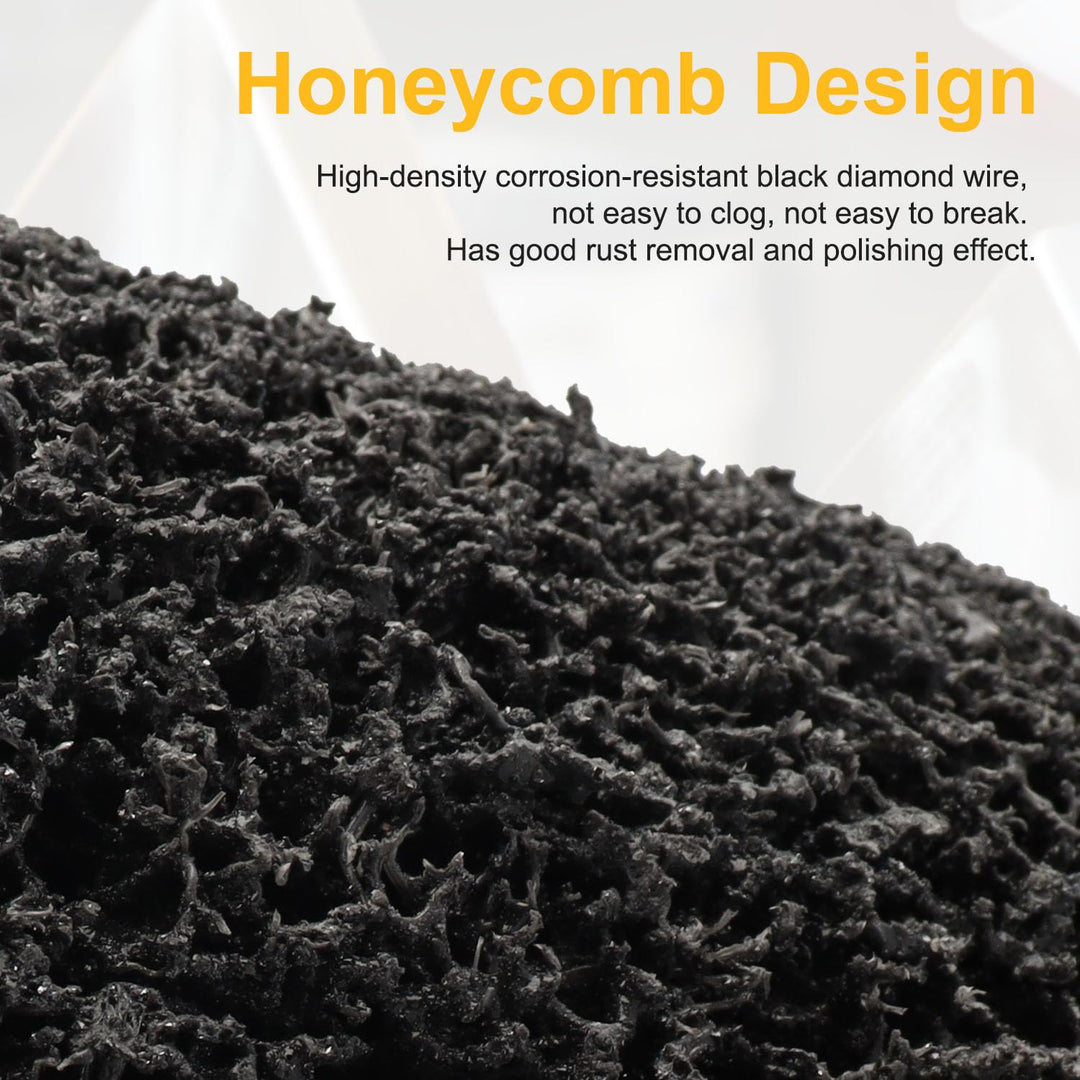 2Pack Abrasive Drum Paint and Rust Remover, 40 Grit Abrasive Wheel Wire Drawing Polishing Wheel for Wood Metal Surface Polishing, 4.5" x 4" (2) - Just Closeouts Canada Inc.