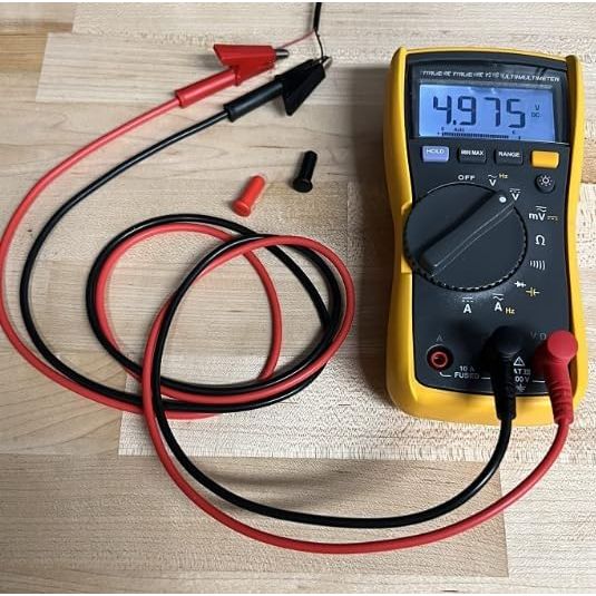 2Pcs Multimeter Test Lead Accessory, Alligator Clips to Banana Plugs, 15A 1000V, 3.5ft Silicone Cable, Black & Red - Just Closeouts Canada Inc.X00440H4VV
