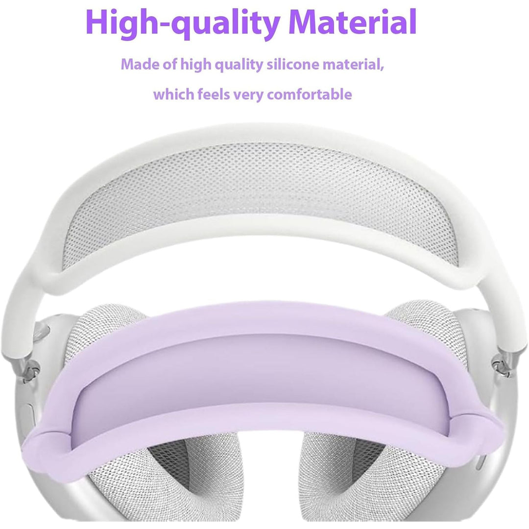 3 in 1 Silicone Case Cover for AirPods Max Headphones, Anti - Scratch Ear Pad/Ear Cups/Headband Cover for AirPod Max, Accessories Silicone Protector for Apple AirPods Max (Purple) - Just Closeouts Canada Inc.