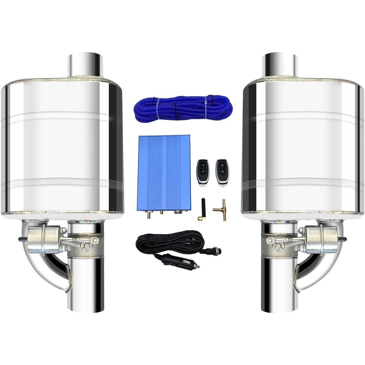 3 Inch Valvetronic Exhaust Cutout with Muffler Cat Back Exhaust System Valve Kit (2pcs) - Just Closeouts Canada Inc.