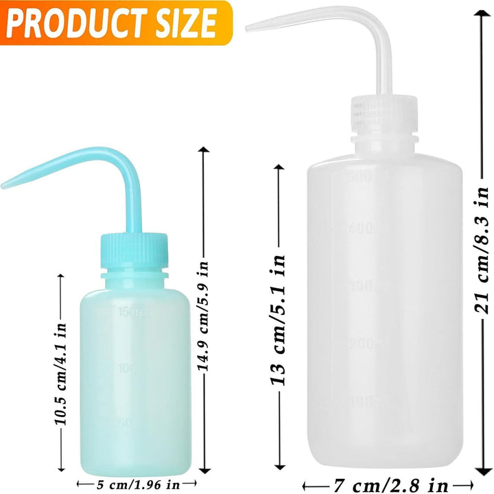 3 Narrow-Spout Squeeze Wash Bottles, 150/250/500 mL - Just Closeouts Canada Inc.