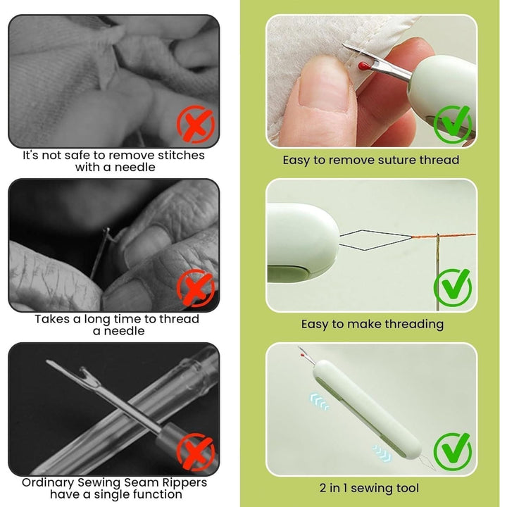 3 Two-in-One Needle Threader and Seam Ripper Tools - Just Closeouts Canada Inc.X004P4YQUN