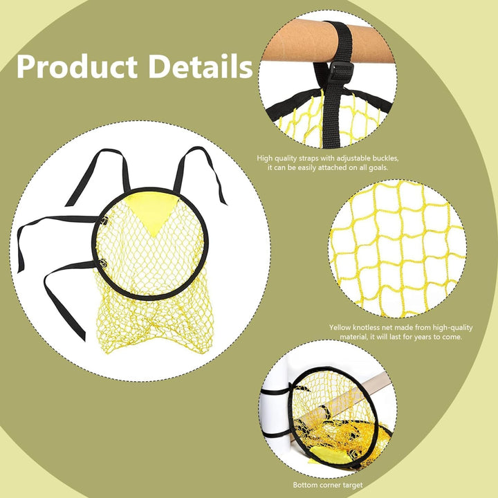 3 Yellow 45 cm Soccer Goal Target Nets - Just Closeouts Canada Inc.