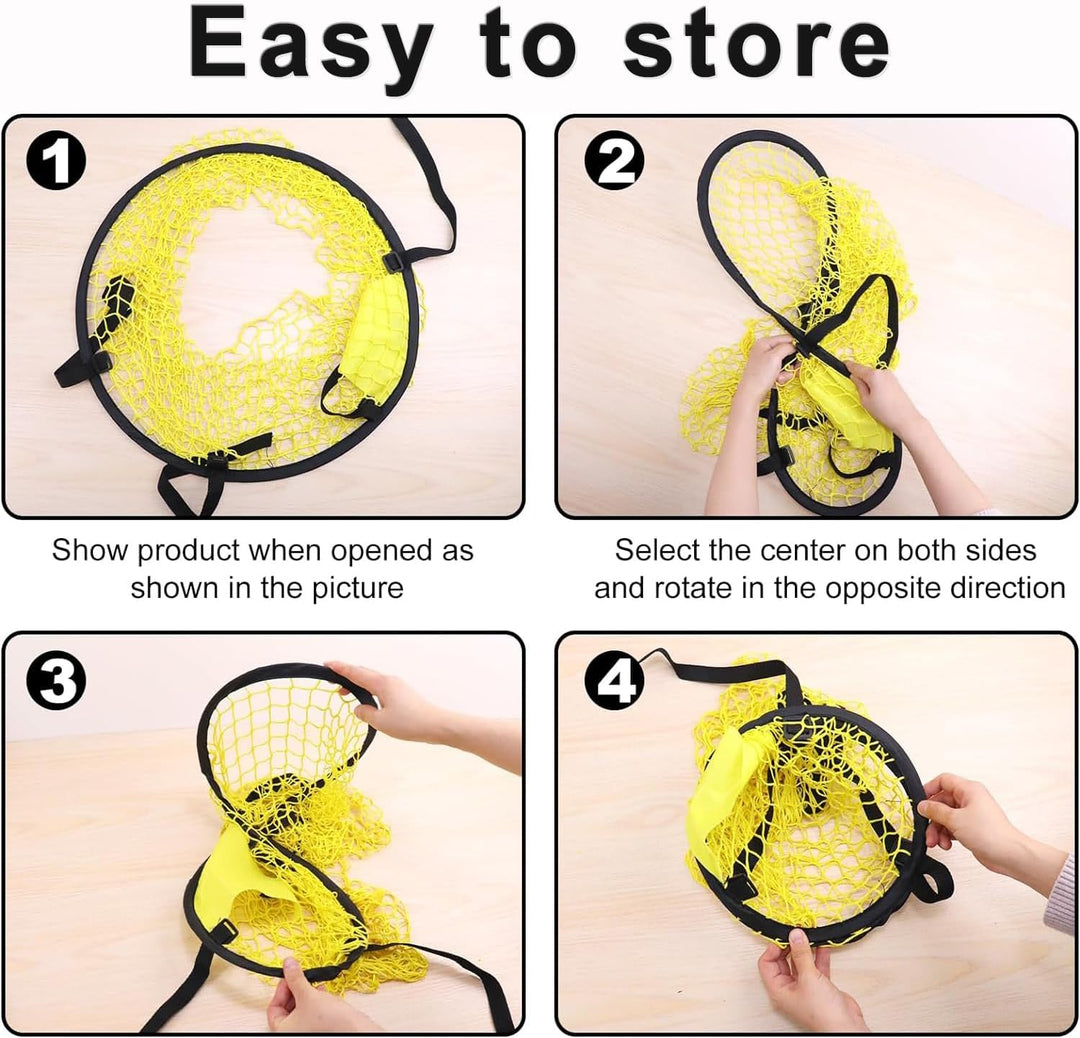 3 Yellow 45 cm Soccer Goal Target Nets - Just Closeouts Canada Inc.