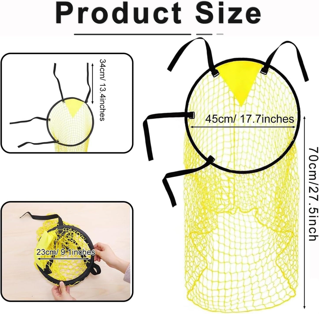 3 Yellow 45 cm Soccer Goal Target Nets - Just Closeouts Canada Inc.