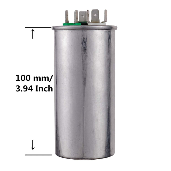 30+5uF 30/5MFD ±6% 370V/440V CBB65 Dual Run Circular Start Capacitor for AC Motor Run or Fan Start or Condenser Straight - Just Closeouts Canada Inc.