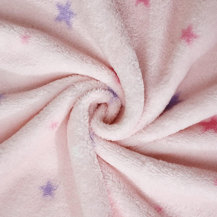 30''X40'' Cute Cozy Fluffy Warm Baby Blanket for Boys Infants Toddlers' Bedding Crib Cot Stroller, Baby Shower Birthday Newborn's Gift (Pink Star) - Just Closeouts Canada Inc.