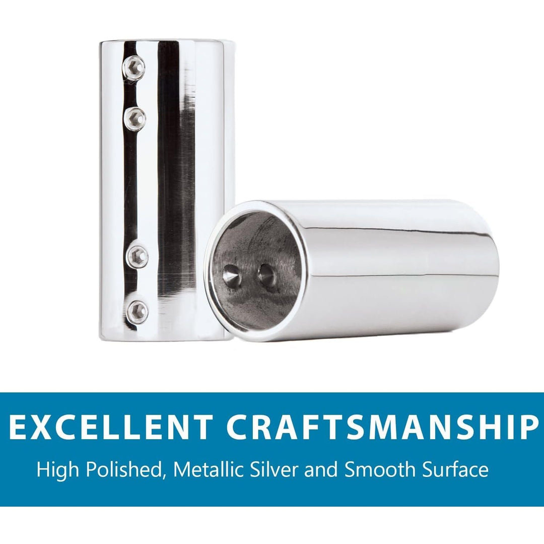 316 Stainless Steel Straight Handrail Connectors – 25 mm, 2 Pack - Just Closeouts Canada Inc.