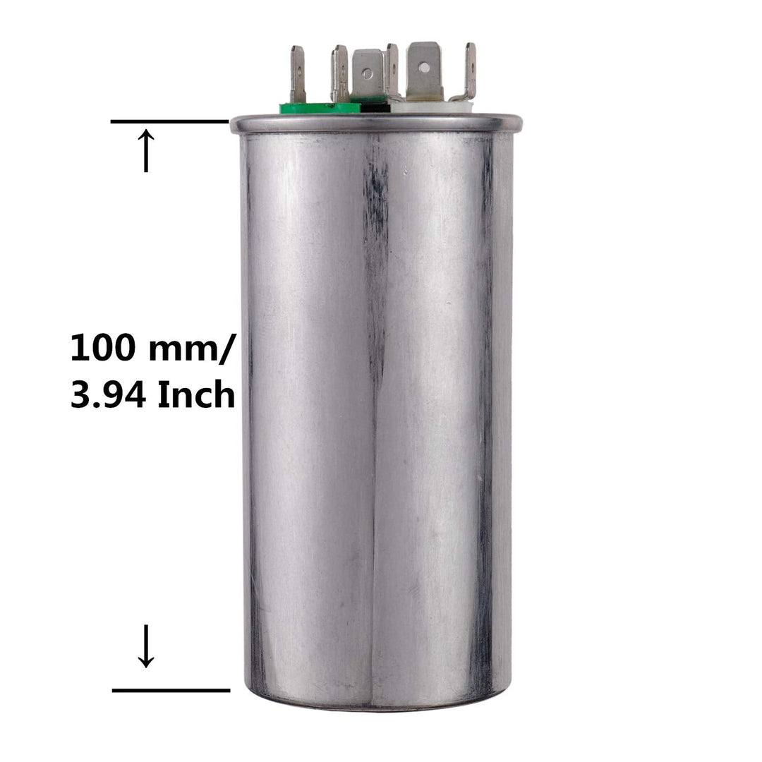 35+5uF 35/5MFD ±6% 370V CBB65 Dual Run Circular Start Capacitor for AC Motor Run or Fan Start or Condenser Straight - Just Closeouts Canada Inc.