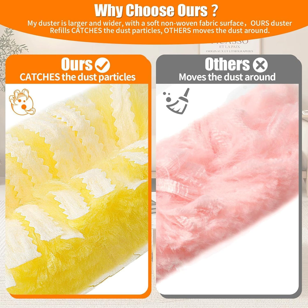 36 Pack Disposable Duster Refills for Swiffer,360 Degree Heavy Duty Microfiber Duster Kit with 1 Handle,Multi - Surface Duster Refills for Furniture, Blinds, Ceiling Fans Cleaning - Just Closeouts Canada Inc.X004QV55TB