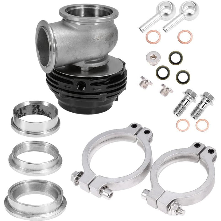 38 mm Black Wastegate Kit with V-Band Clamps - Just Closeouts Canada Inc.