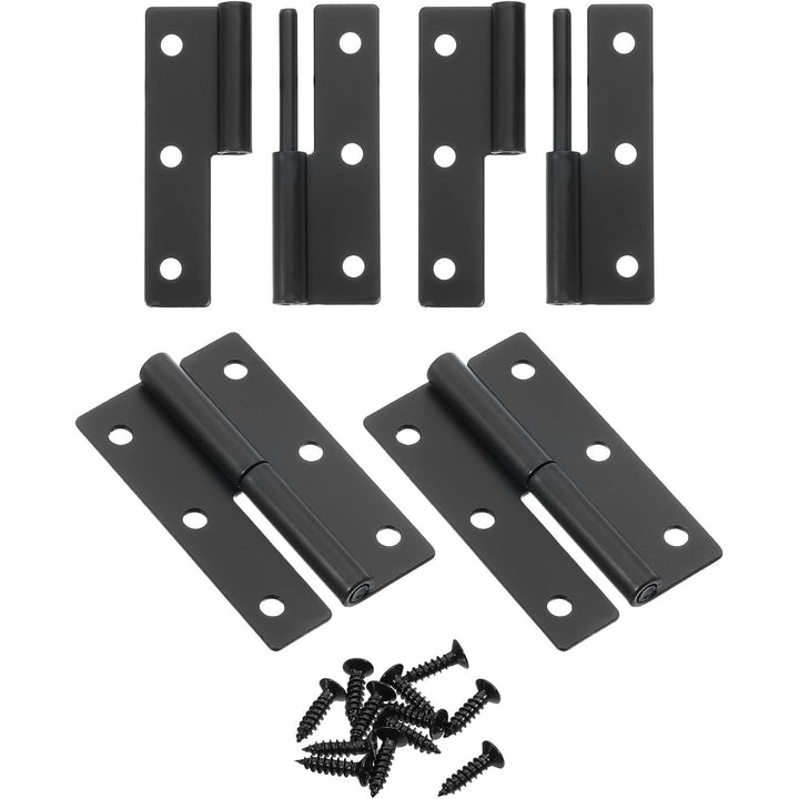 4 Black 2.5-Inch Left-Hand Lift-Off Door Hinges - Just Closeouts Canada Inc.