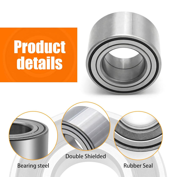 4 Pack 93305 - 00601 - 00 Front and Rear Wheel Bearing Kit, Replacement for Yamaha Big Bear 400 YFM400 Grizzly 350 400 450 550 Kodiak 400 450 700, Replace 93305 - 00602 - 00 - Just Closeouts Canada Inc.